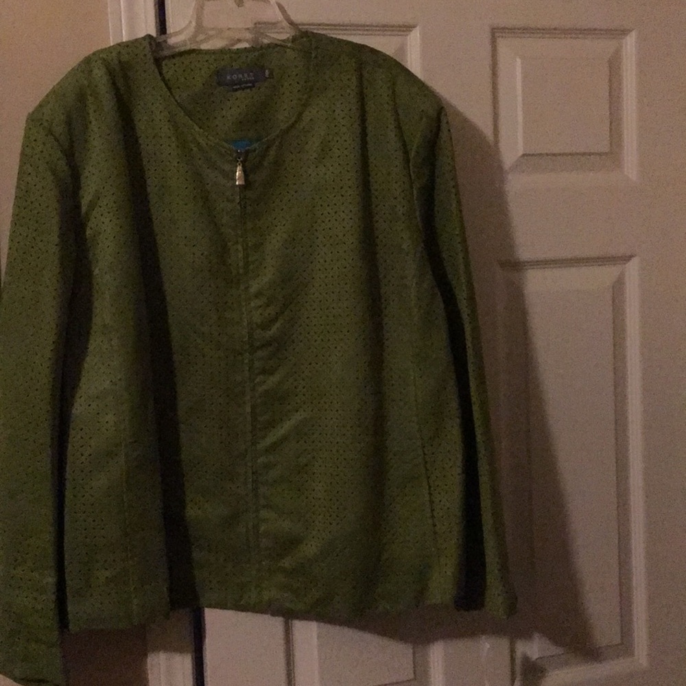 Loretta green jacket blazer